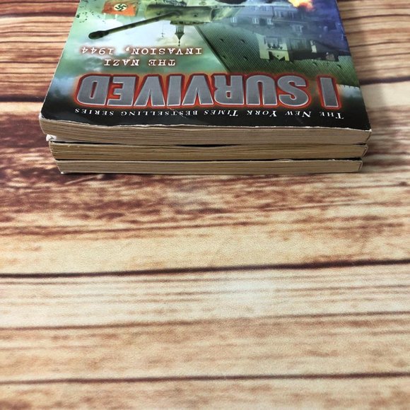 I Survived Books Lot of 3 Shark Attacks, Great Chicago Fire, Nazi Invasion - Picture 9 of 11